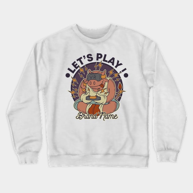 Let play game Crewneck Sweatshirt by myvintagespace